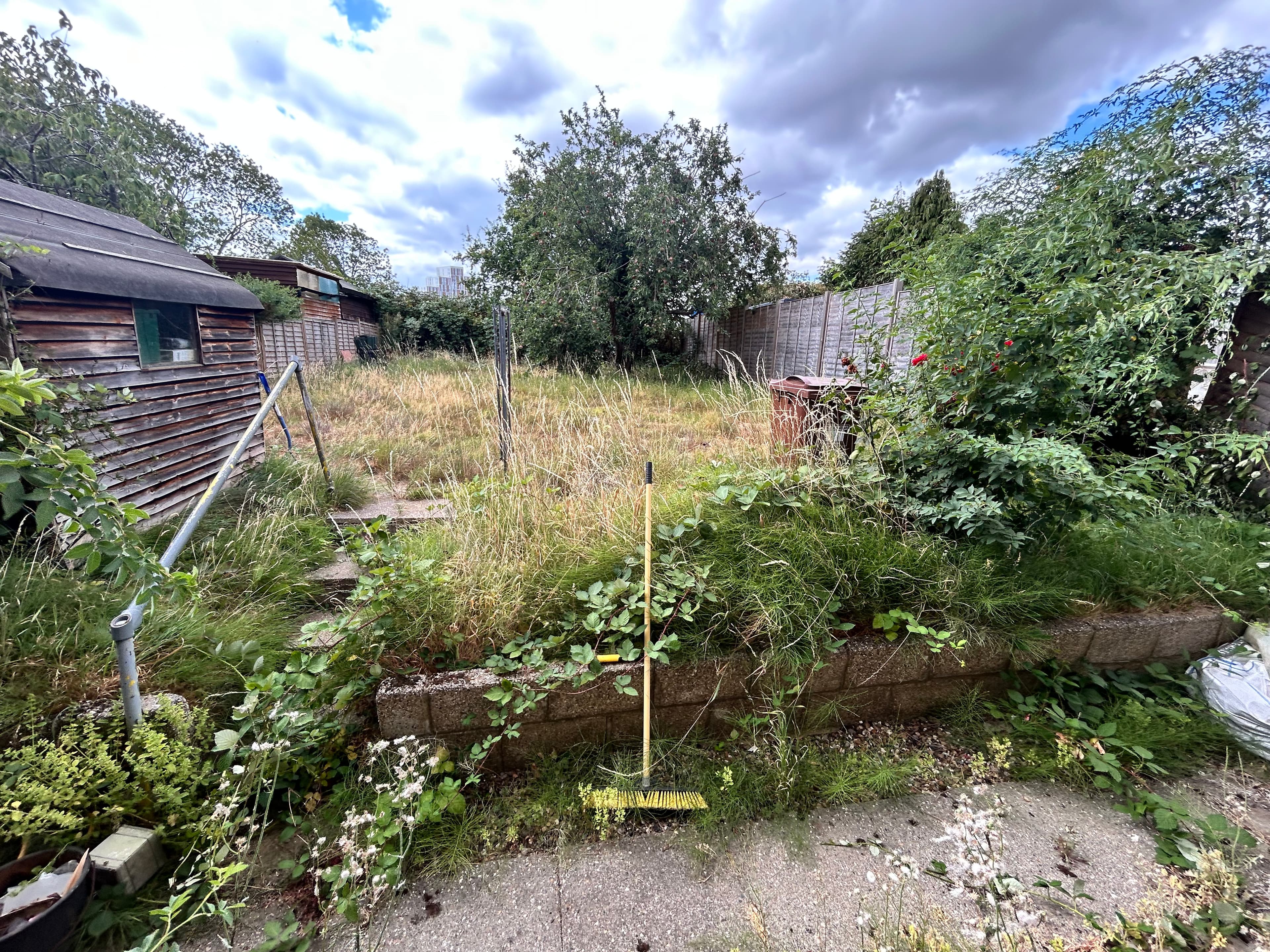 Gardening — before