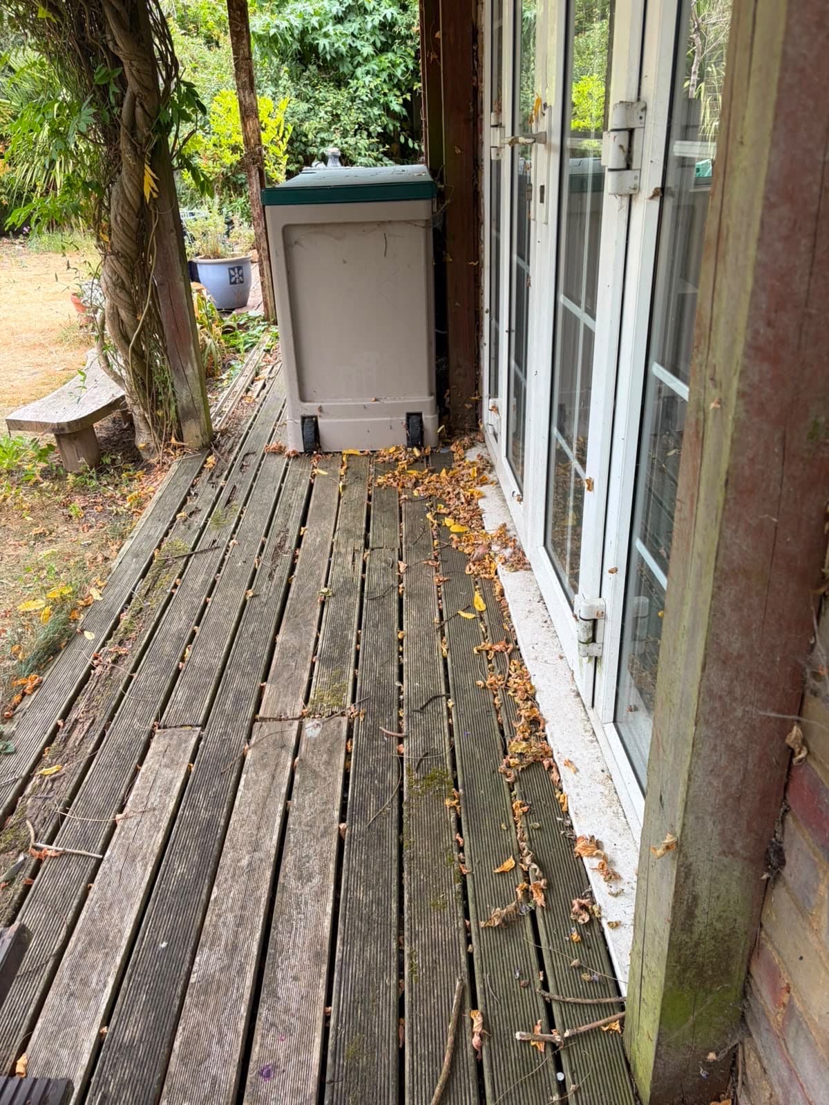 Gardening — before