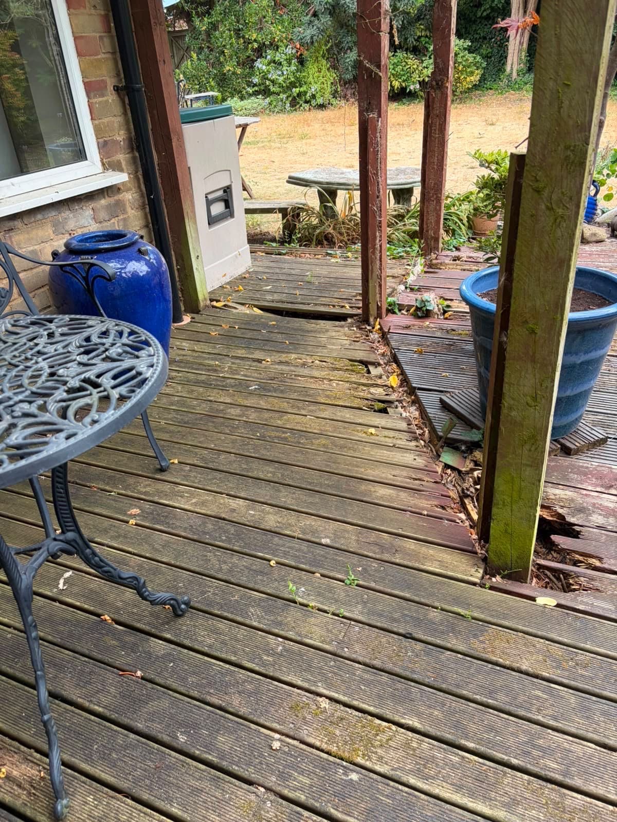 Gardening — before